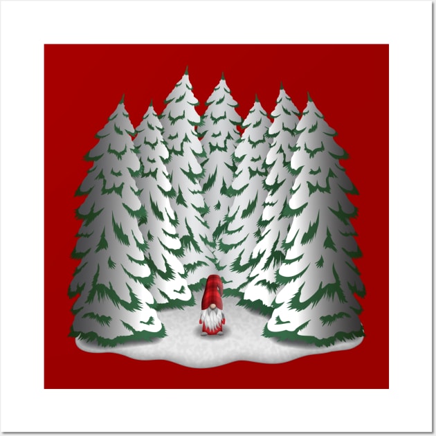 Tomte Forest Wall Art by RudDesigns